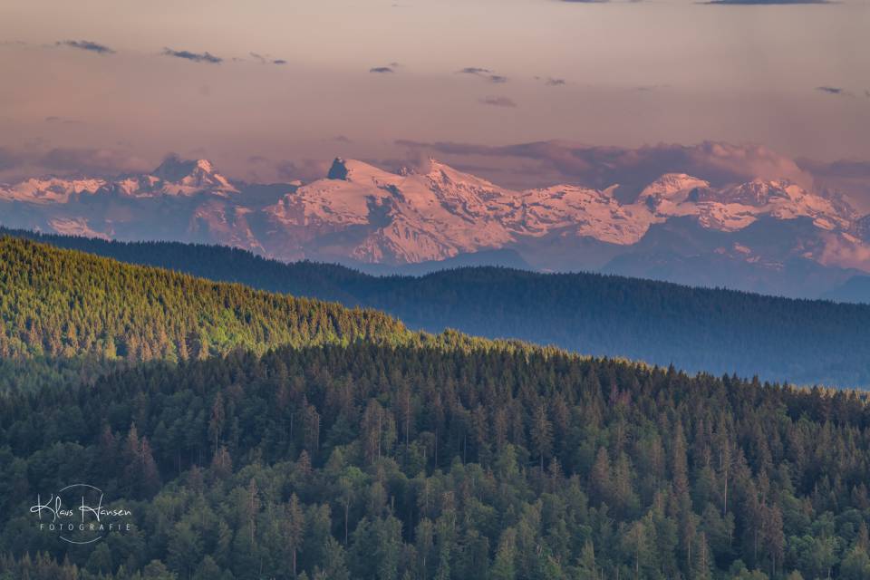 Schwarzwald-Panorama in Dämmerung